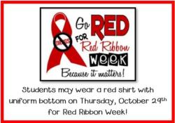 Red Ribbon Week!